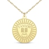 Thumbnail Image 1 of Name, Number & Sport Disc Necklace 10K Yellow Gold 18"