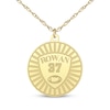 Thumbnail Image 3 of Name, Number & Sport Disc Necklace 10K Yellow Gold 18"