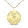 Thumbnail Image 6 of Name, Number & Sport Disc Necklace 10K Yellow Gold 18"