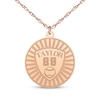 Thumbnail Image 1 of Name, Number & Sport Disc Necklace 14K Rose Gold 18"