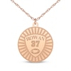 Thumbnail Image 3 of Name, Number & Sport Disc Necklace 14K Rose Gold 18"