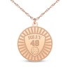 Thumbnail Image 6 of Name, Number & Sport Disc Necklace 14K Rose Gold 18"