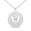 Thumbnail Image 6 of Name, Number & Sport Disc Necklace Sterling Silver 18"