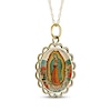 Thumbnail Image 1 of Our Lady of Guadalupe Engravable Necklace 10K Yellow Gold 18"