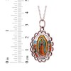 Thumbnail Image 4 of Our Lady of Guadalupe Engravable Necklace 10K Rose Gold 18"