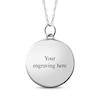 Thumbnail Image 2 of Your Own Fingerprint Basketball Necklace 10K White Gold 18"