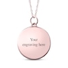 Thumbnail Image 2 of Your Own Fingerprint Basketball Necklace 10K Rose Gold 18"