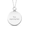 Thumbnail Image 2 of Your Own Fingerprint Soccer Ball Necklace Sterling Silver 18"
