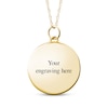 Thumbnail Image 2 of Your Own Fingerprint Soccer Ball Necklace 10K Yellow Gold 18"