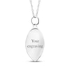 Thumbnail Image 2 of Your Own Fingerprint Football Necklace Sterling Silver 18"