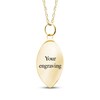 Thumbnail Image 2 of Your Own Fingerprint Football Necklace 10K Yellow Gold 18"