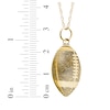 Thumbnail Image 4 of Your Own Fingerprint Football Necklace 10K Yellow Gold 18"
