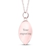 Thumbnail Image 2 of Your Own Fingerprint Football Necklace 10K Rose Gold 18"