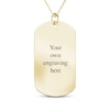 Thumbnail Image 2 of Engravable Photo and Your Own Fingerprint Dog Tag Necklace 10K Yellow Gold 22"