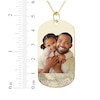 Thumbnail Image 4 of Engravable Photo and Your Own Fingerprint Dog Tag Necklace 10K Yellow Gold 22"