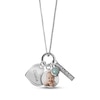 Thumbnail Image 1 of Photo Disc & "Mom" Charm Necklace Sterling Silver 18"
