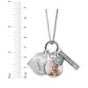 Thumbnail Image 2 of Photo Disc & "Mom" Charm Necklace Sterling Silver 18"