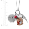 Thumbnail Image 2 of Photo Tag & Fingerprint Charm Necklace Sterling Silver 18"