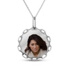 Thumbnail Image 1 of Photo Paperclip Chain Frame Disc Necklace Sterling Silver 18"