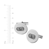 Thumbnail Image 3 of Engravable Circular Cuff Links Sterling Silver