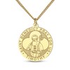 Thumbnail Image 2 of Men's Saint & Name Medallion Necklace 10K Yellow Gold 22"