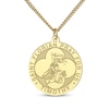 Thumbnail Image 4 of Men's Saint & Name Medallion Necklace 10K Yellow Gold 22"