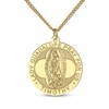 Thumbnail Image 5 of Men's Saint & Name Medallion Necklace 10K Yellow Gold 22"