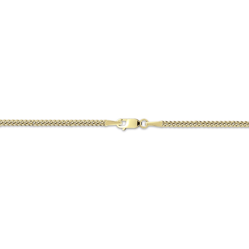 Main Image 7 of Men's Saint & Name Medallion Necklace 10K Yellow Gold 22"