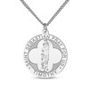 Thumbnail Image 6 of Men's Saint & Name Medallion Necklace Sterling Silver 22"