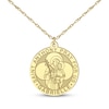 Thumbnail Image 1 of Saint & Name Medallion Necklace 10K Yellow Gold 18"