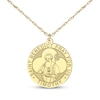Thumbnail Image 2 of Saint & Name Medallion Necklace 10K Yellow Gold 18"