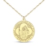 Thumbnail Image 3 of Saint & Name Medallion Necklace 10K Yellow Gold 18"