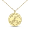 Thumbnail Image 4 of Saint & Name Medallion Necklace 10K Yellow Gold 18"