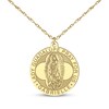 Thumbnail Image 5 of Saint & Name Medallion Necklace 10K Yellow Gold 18"