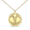 Thumbnail Image 6 of Saint & Name Medallion Necklace 10K Yellow Gold 18"