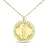 Thumbnail Image 7 of Saint & Name Medallion Necklace 10K Yellow Gold 18"