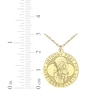 Thumbnail Image 10 of Saint & Name Medallion Necklace 10K Yellow Gold 18"