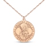 Thumbnail Image 1 of Saint & Name Medallion Necklace 14K Rose Gold 18"