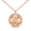 Thumbnail Image 2 of Saint & Name Medallion Necklace 14K Rose Gold 18"