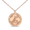 Thumbnail Image 4 of Saint & Name Medallion Necklace 14K Rose Gold 18"
