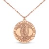 Thumbnail Image 5 of Saint & Name Medallion Necklace 14K Rose Gold 18"