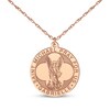 Thumbnail Image 6 of Saint & Name Medallion Necklace 14K Rose Gold 18"