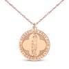 Thumbnail Image 7 of Saint & Name Medallion Necklace 14K Rose Gold 18"