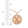 Thumbnail Image 10 of Saint & Name Medallion Necklace 14K Rose Gold 18"