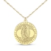 Thumbnail Image 5 of Saint & Name Medallion Necklace 14K Yellow Gold 18"