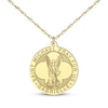 Thumbnail Image 6 of Saint & Name Medallion Necklace 14K Yellow Gold 18"