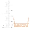 Thumbnail Image 4 of Cutout Roman Numeral Year Bar Necklace 14K Rose Gold 18"