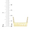 Thumbnail Image 4 of Cutout Roman Numeral Year Bar Necklace 14K Yellow Gold 18"