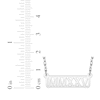 Thumbnail Image 4 of Cutout Roman Numeral Year Bar Necklace Sterling Silver 18"