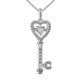 Sterling silver Derbyshire rose key necklace – Chatsworth Shop